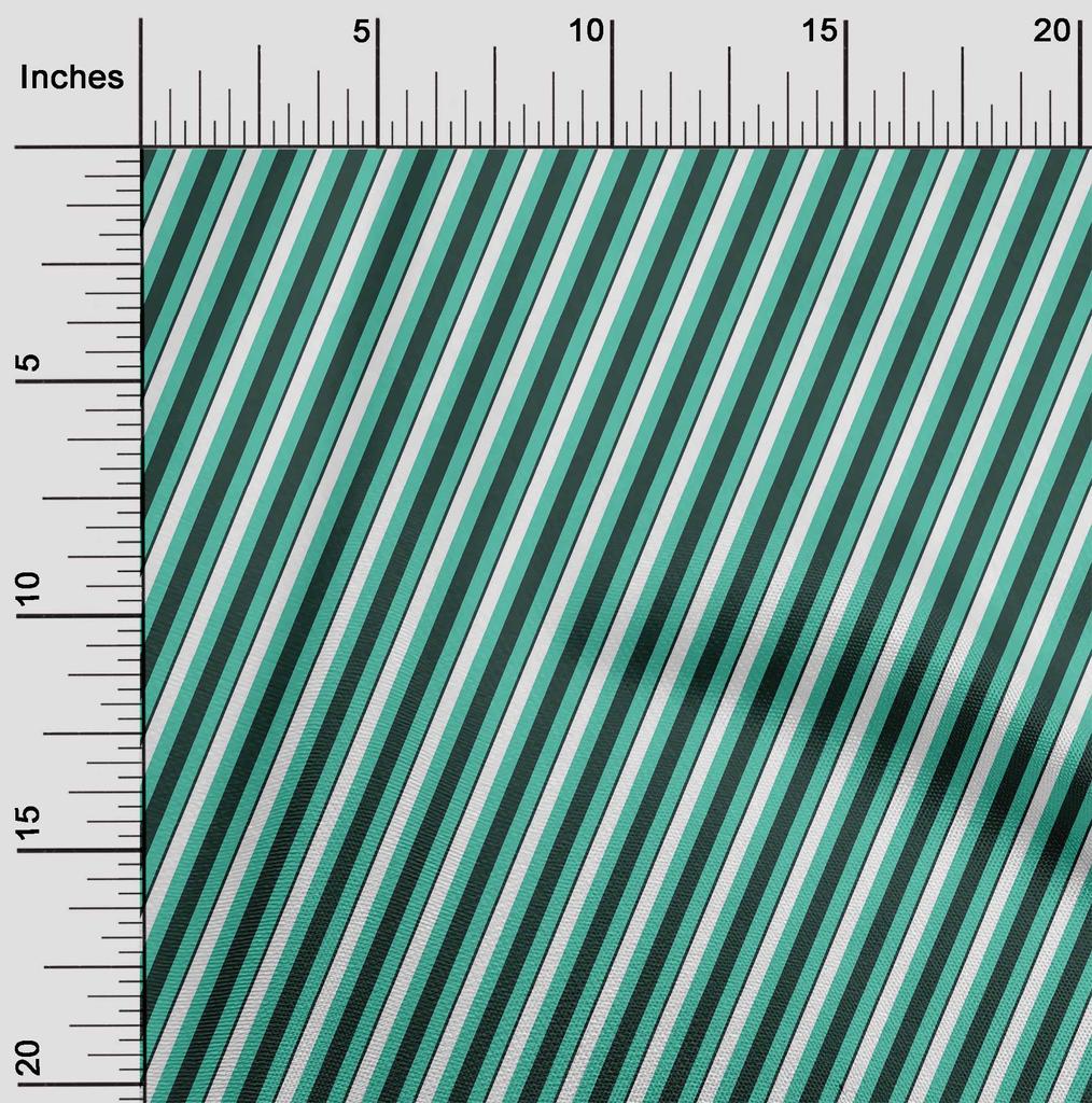 oneOone Cotton Flex Fabric Diagonal Stripe Fabric Prints By Yard 40 Inches