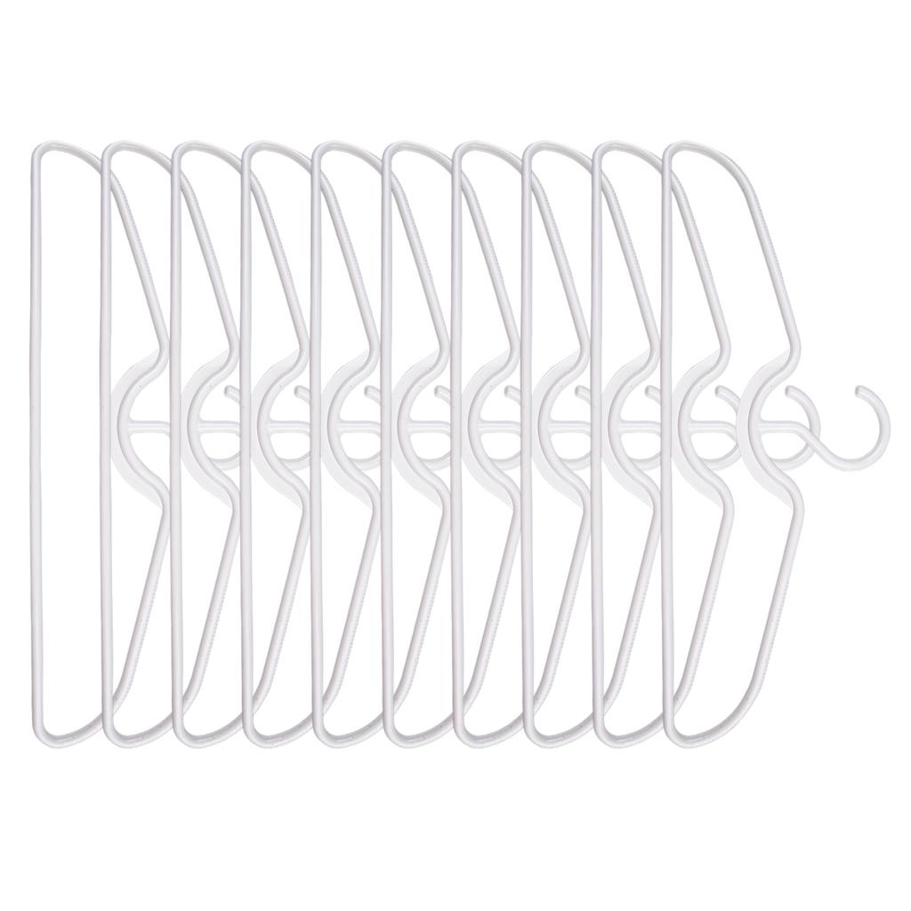 Set of 5/10/20 Short Neck Plastic Clothes Hangers with Anti Slip Feature Organize Your Closet Efficiently and Neatly