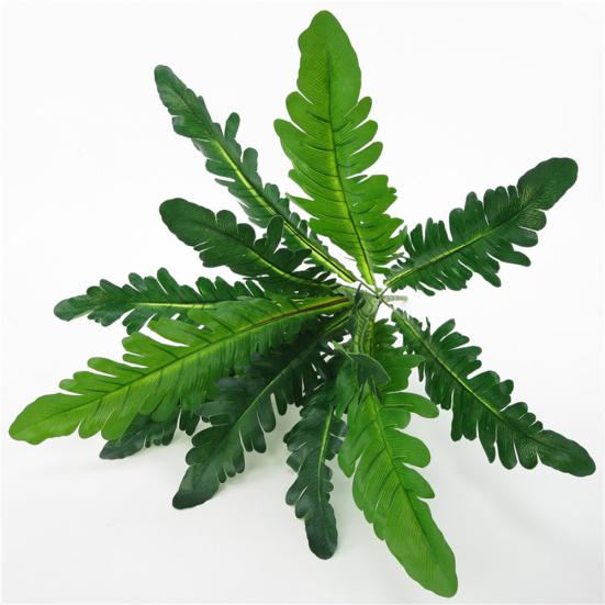 12 головок искусственное птичье гнездо папоротник зеленое растение стены домашнего офиса магазин декор