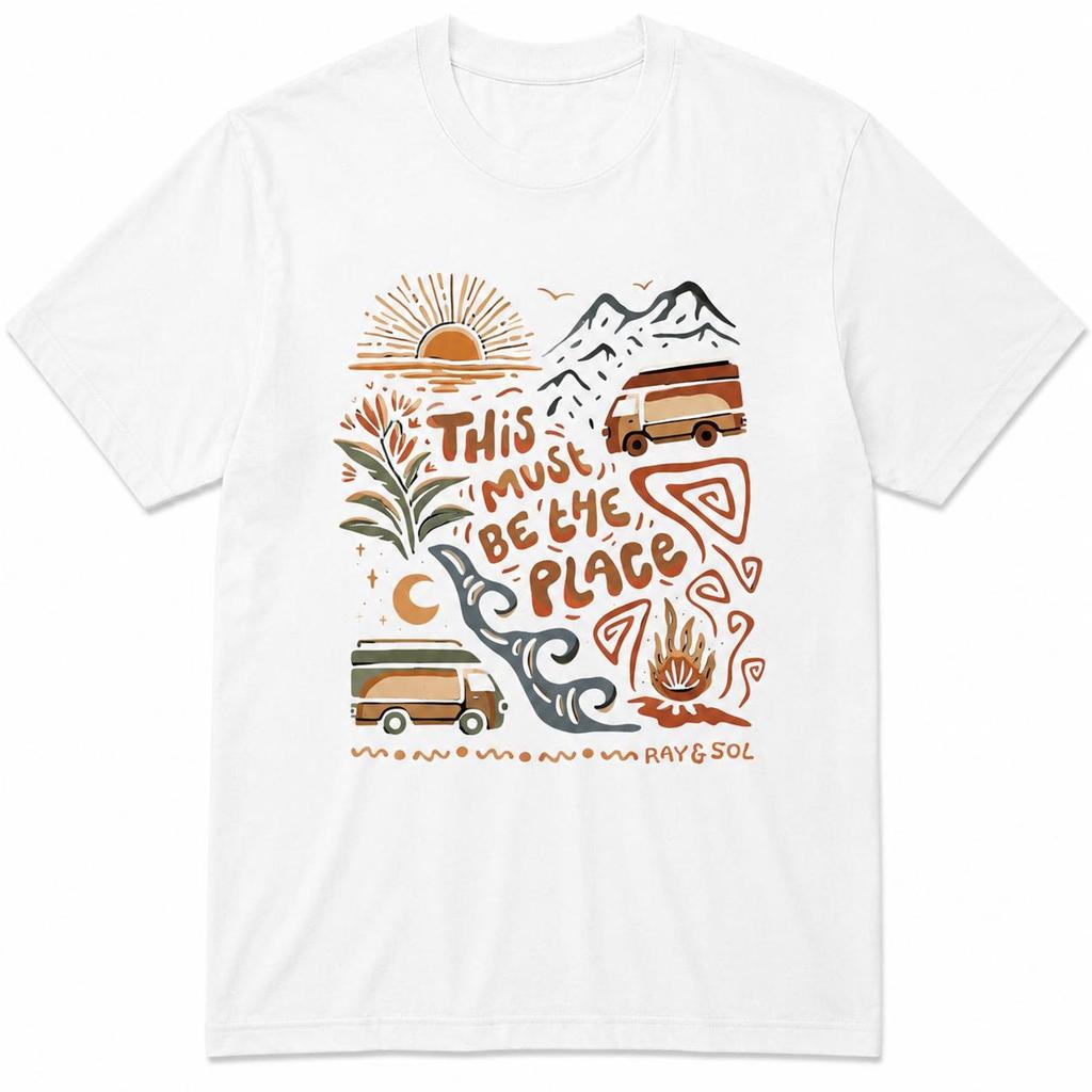 This Must Be The Place Shirt – Retro Camping Adventure Graphic Tee