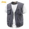 Jeep Мужской жилет для рыбалки и активного отдыха с множеством карманов