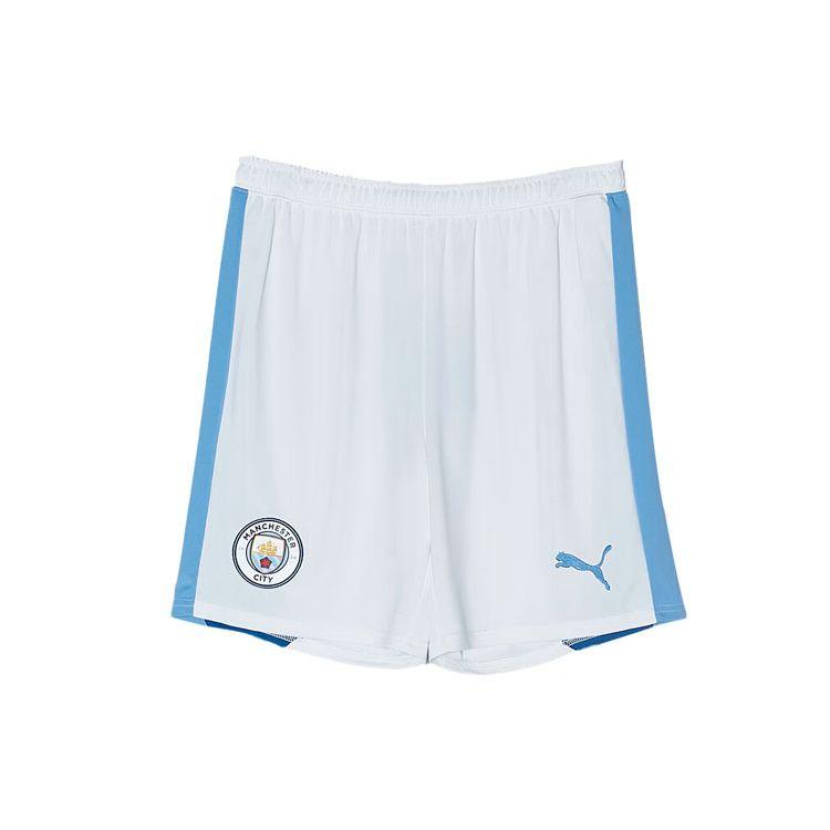 Puma Manchester City Home Jersey Series Logo Embroidered Color Block Fan Sports Football Shorts Men Shorts Blue 770483-04