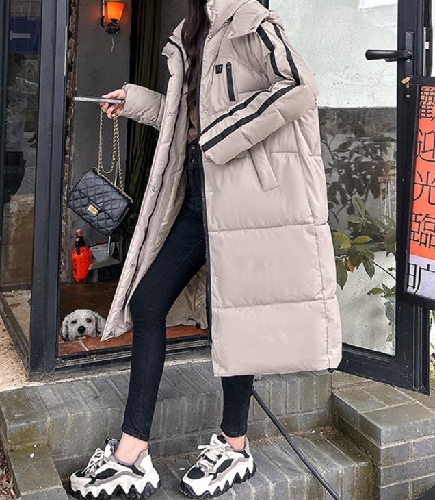 European and American style counter women's clothing winter new fashion trend design sense color matching thickened warm cotton jacket