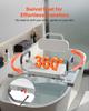 Swivel Shower Chair with Arms and Back, 100 kg Heavy Duty Bench Seat for Inside Shower Stall and Bathtub Mounting, Bathroom Bath Tub Seat for Adults,