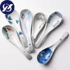 Ceramic Dessert Coffee Spoon Porcelain Soup Spoon Painted Stirring Spoon Tableware Kitchen Utensils