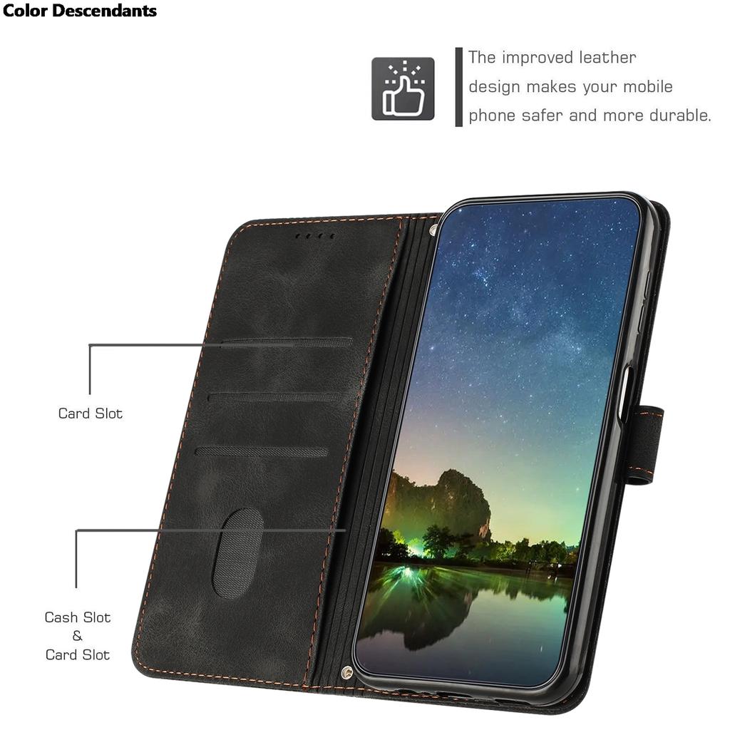 Crossbody Wallet Magnetic Flip With Card Slot Leather Case For Samsung Galaxy A5 A6 A7 A8 J4 J6 Plus 2018