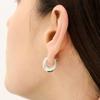 Hyeres-lor Champagne Moon Silver (W) Gout Oval Earrings S HL2E19243W9XXX