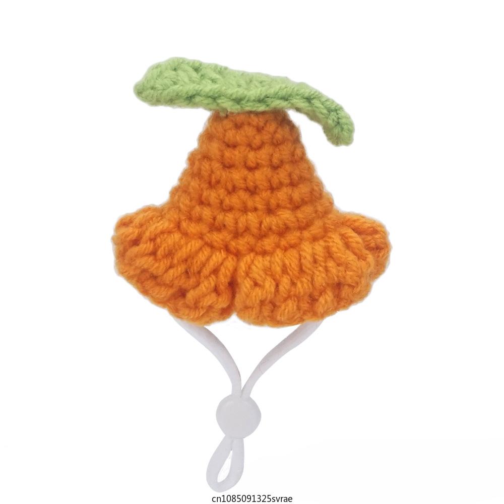 Мини-шапка для хомяка, маленькие животные, милые вязаные вручную шапки для ящерицы, морской свинки, рептилии, одежда для рождественской вечеринки, костюм, шапки для домашних животных