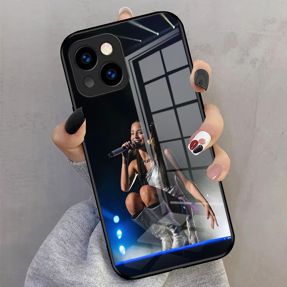 Чехол для телефона Emilia Mernes для iPhone 17 Pro Max 16 15 14 Pro Max 13 11 X Xs Xr 8 7Plus Стеклянная крышка