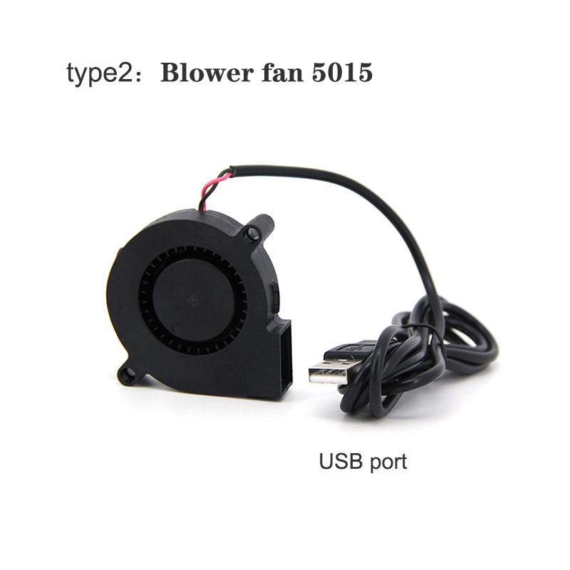 50MM DC 5015 5V 5 вольт USB 5 см вентилятор 50x50x15 мм кулер охлаждения небольшой вытяжной вентилятор для 3D-принтера подшипник скольжения для ПК ЦП