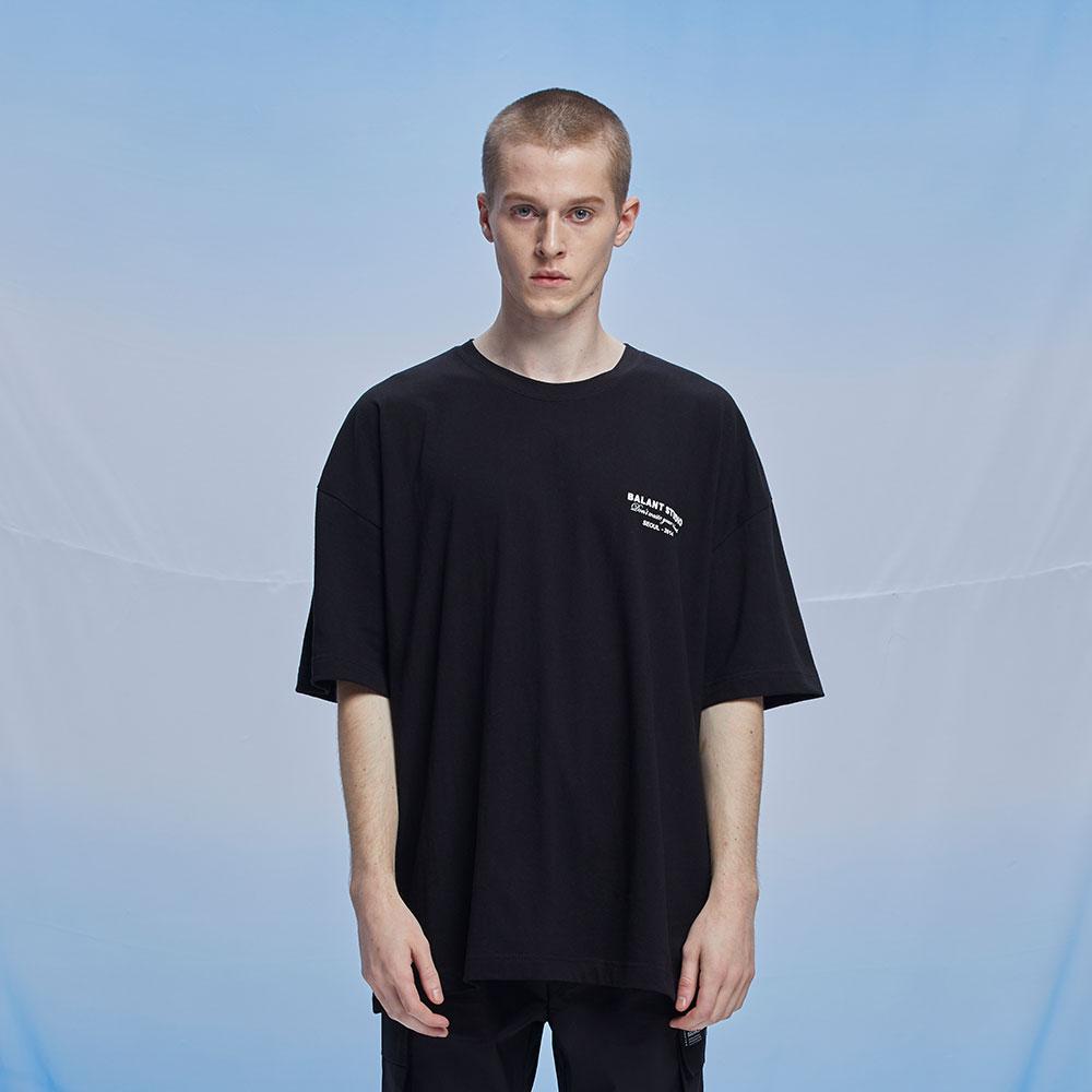 BALANT Classic Slogan Studio T-Shirt - Black