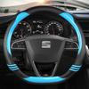 Чехол на руль автомобиля из углеродного волокна для Seat Leon 5F Mk3 2013-2022 Ibiza 6J 2022 Tarraco Arona Ateca Alhambra Auto