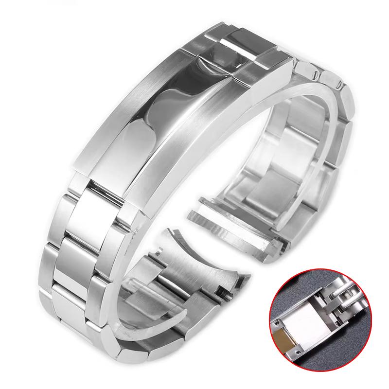 Браслет для часов Rolex DAYTONA GMT SUBMARINER Аксессуары для часов Металлический ремешок 20 мм 21 мм Цельнолитые браслеты из нержавеющей стали