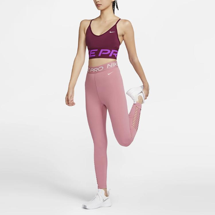 Nike Спортивный жилет для тренировок с низкой поддержкой, женские топы, темно-свекольный CT3765-638