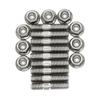 M8*40 Exhaust Manifold Stud For Honda Civic Acura Integra V3 B D Series Stainless Steel Stud Serrated Bolts Nut Screw