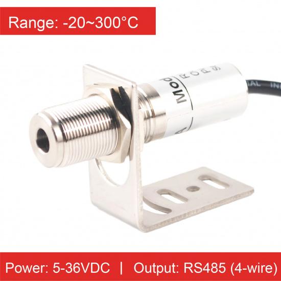RS485 Output Compact Infrared Thermometer Non-Contact Temperature Sensor High Precision Industrial Transmitter