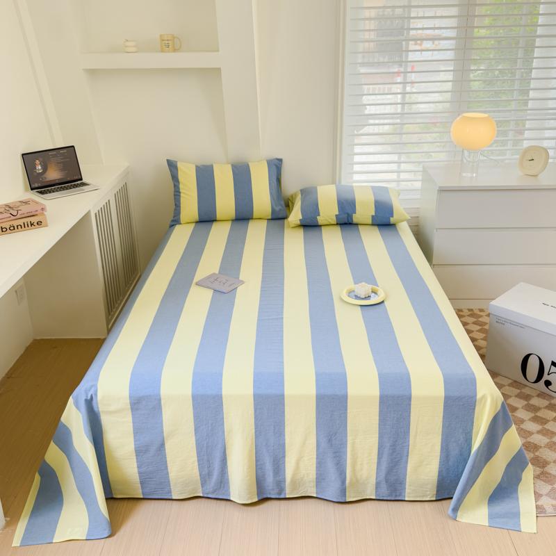 100% хлопок простыня в полоску простыня для кожи постельное белье для взрослых и детей простыни sabanas para cama (Нет наволочки)
