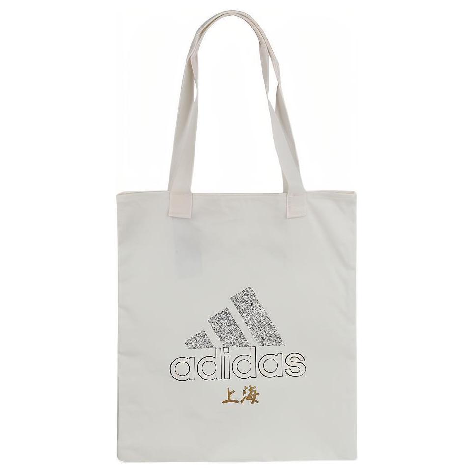 Adidas Хлопковая сумка-тоут, Сумка для покупок, Сумка, Сумка через плечо Обычная Унисекс Белая Adidas GH1475