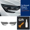 Для Renault Megane 4 2017 2018     Защитная пленка для фар автомобиля Затонированная Черная Виниловая обертка Прозрачная наклейка из ТПУ