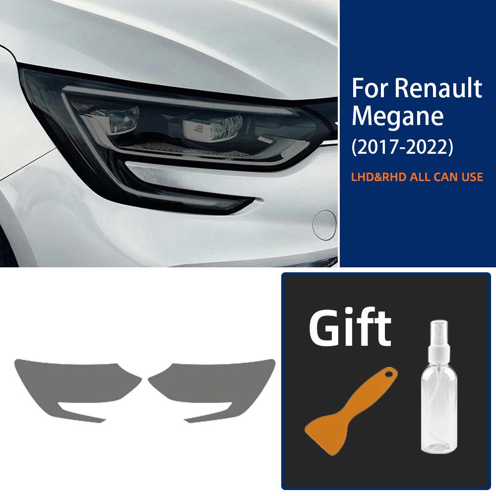 Для Renault Megane 4 2017 2018 Защитная пленка для фар автомобиля Затонированная Черная Виниловая обертка Прозрачная наклейка из ТПУ