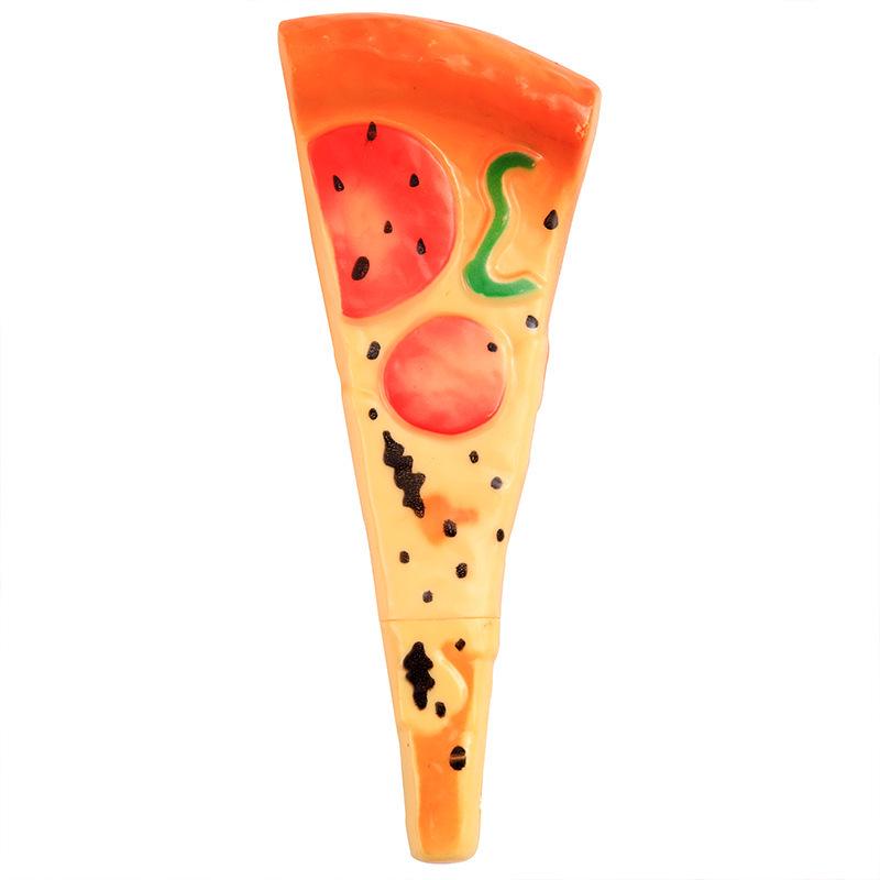 Creative Pizza and Hot Dog Bun Shaped Ballpoint Pen with Refrigerator Magnet - Student Gift Neutral Pen