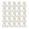25pcs Shaped Paper Clips Metal Material Light Portable Golden Puppy Shapes Office Clips for Document
