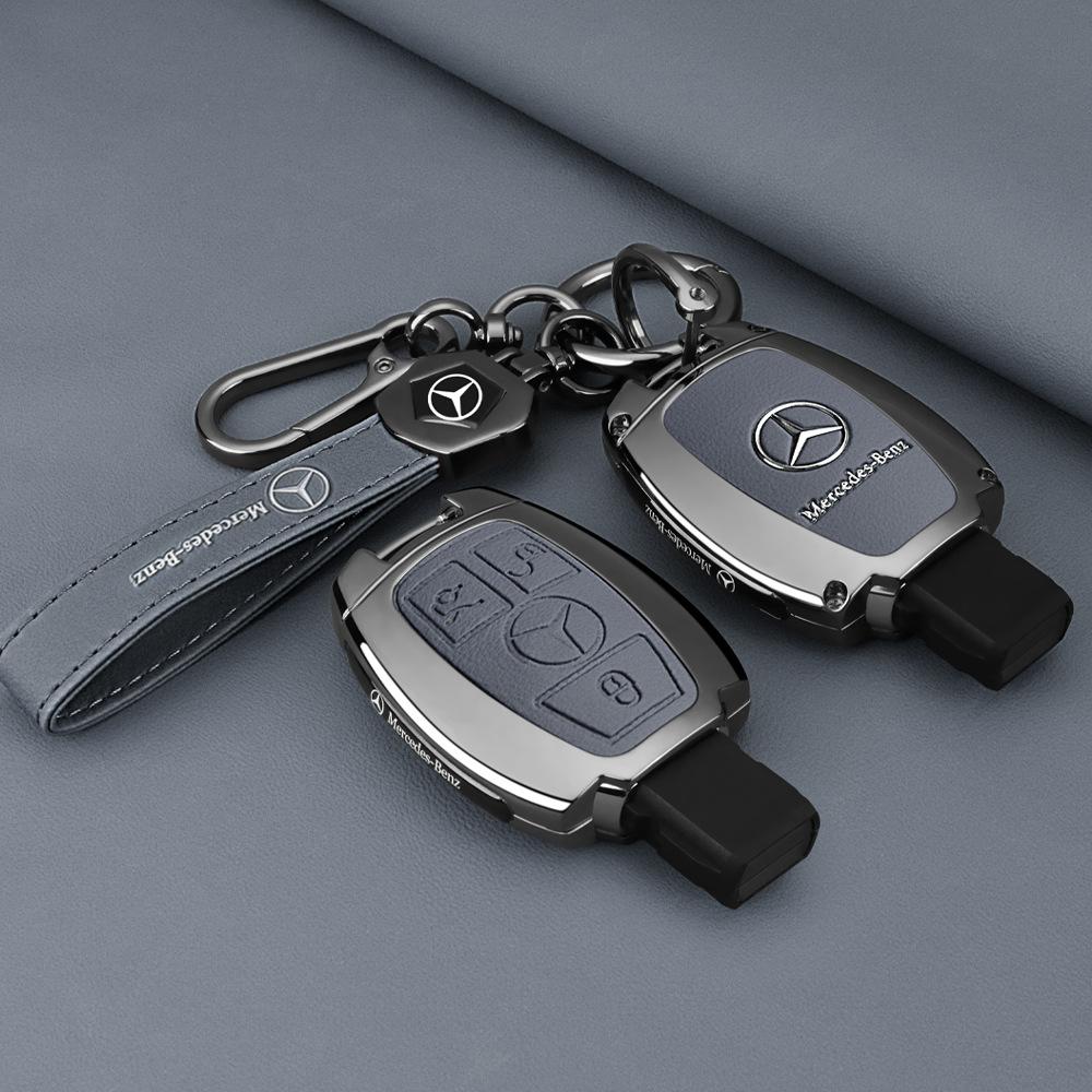 AXX2 Zinc Alloy Car Remote Key Cover Case Bag For Mercedes Benz A B C E Class GLS GLA GLK GLC CLS CLA AMG W204 W205 W212 W463 W176