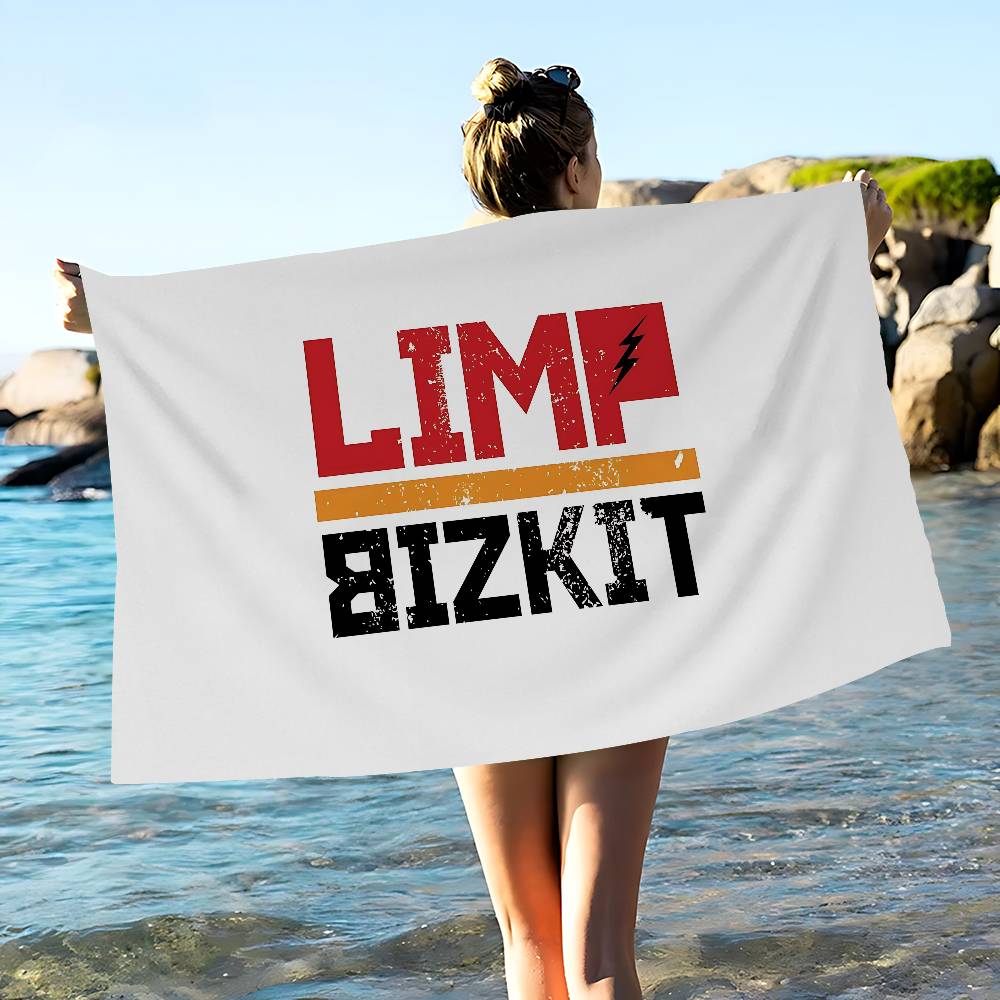 Классическое полотенце для пляжа и плавания L-Limp B-Bizkit Аниме Мягкое Впитывающее Мочалка Детские Подарки для Детей Путешествия Кемпинг Спортзал