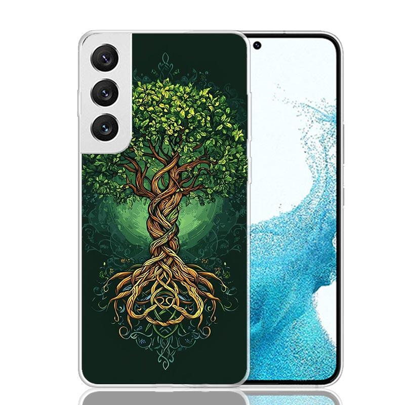 Чехол для телефона 'Древо Жизни Космос' для Samsung Galaxy S26 Ultra S23 S24 S25 Edge S20 FE S21 S22 Plus Мягкий Чехол с Принтом Fundas Ga