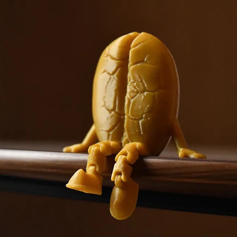 3D-печать Кофейное зерно Настольное украшение, Экологичное украшение из PLA, Для дома, офиса, Кафе, Декор рабочего стола, Подарок для любителя кофе