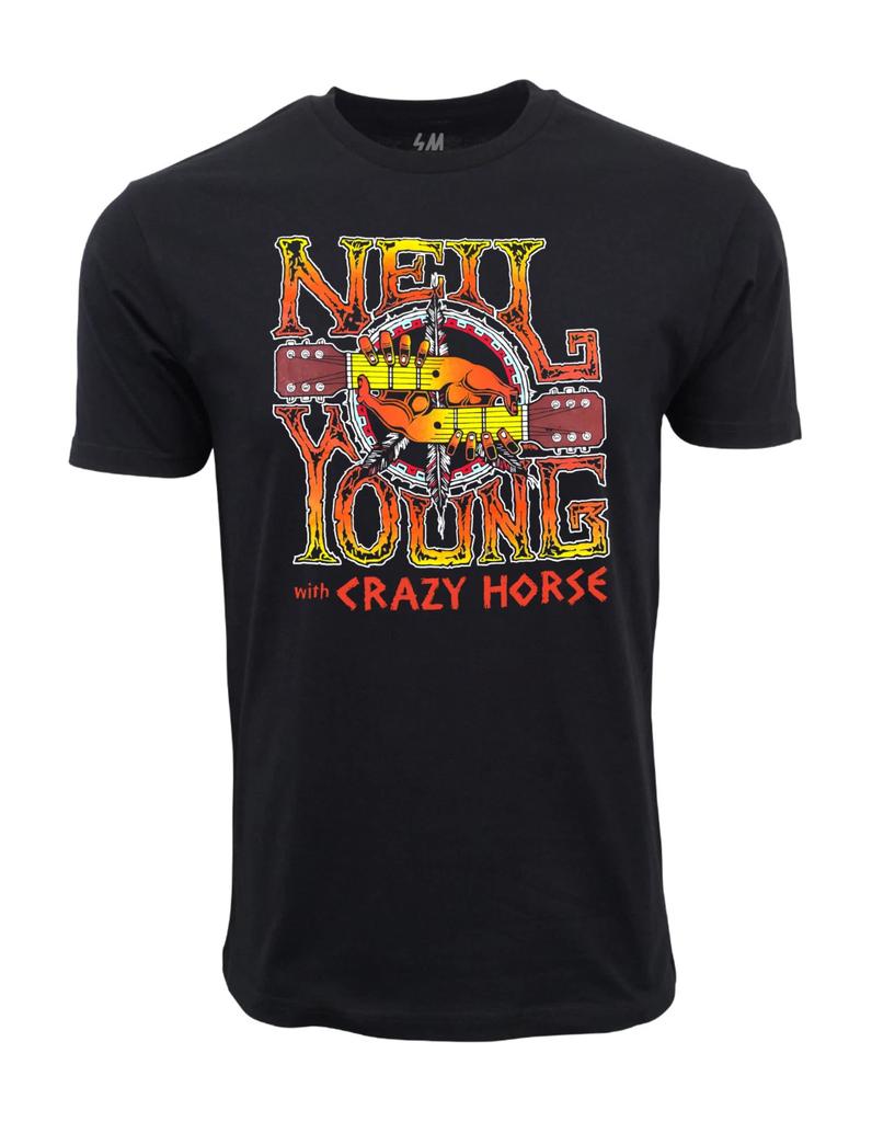 Unisex Adult Vintage Music 1997 NEIL YOG WITH CRAZYHORSE TOUR T-SHI...