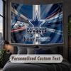 Custom Name Text Tapestry,Dallas Cowboys Decorative Wall Hanging, Background Tapestry For Home Bedroom