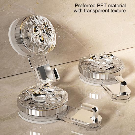 Strong Suction Cup Basin Hook Convenient Bathroom Storage Heavy-duty Multi-purpose Adhesive Hook Home Supplies