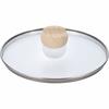 Wahei Freize Glass Lid 20cm Wood Grain Knob Attractive Frying Pan ME-7197