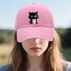 Бейсболка с кошачьим узором, регулируемый солнцезащитный козырек, изогнутые поля, солнцезащитная шляпа, унисекс, хип-хоп, повседневный стиль, выстиранная кофейная кепка