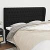 VidaXL Headboard with Ears Black 203x23x118-128 Cm Fabric3118316