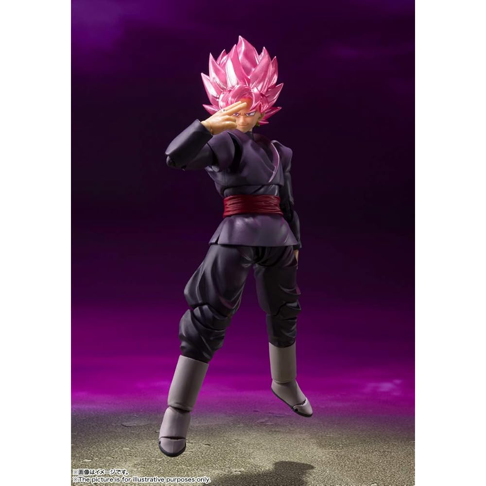 TAMASHII NATIONS S.H.Figuarts Dragon Ball Super Гоку Блэк - Супер Сайян Розе - (Переиздание) Примерно 140 мм ПВХ и АБС Покрашенная Подвижная Фигурка