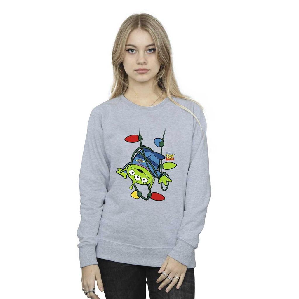 Disney Womens/Ladies Toy Story Christmas Lights Aliens Sweatshirt