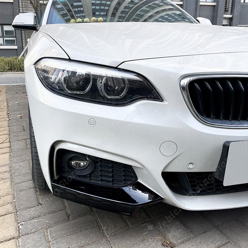 Для BMW 2 серии F22 M Performance F23 автомобильный передний бампер, диффузор для губ, боковой сплиттер, крышка из полипропилена, защита бампера, комплект для кузова