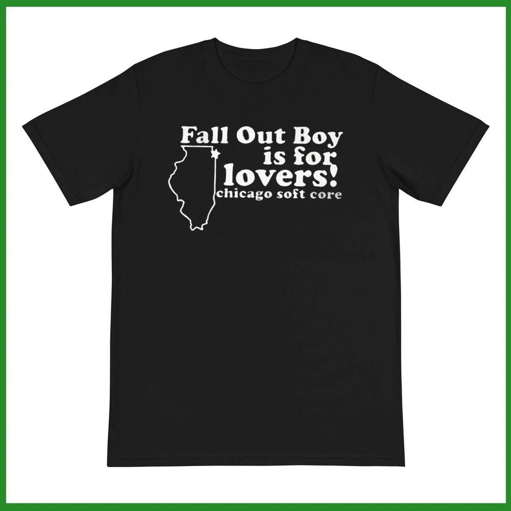 Хлопковая футболка Fall Out Boy Is For Lovers Топы футболки Мужская Женская Короткий рукав Размер S-4XL