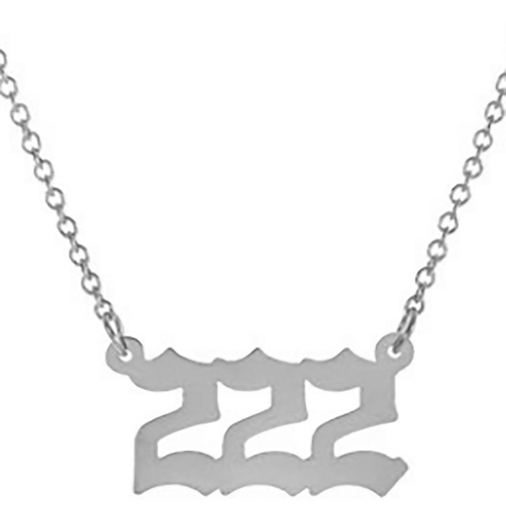 Трендовое европейское ожерелье с уникальным цифровым дизайном, элегантный простой модный аксессуар для женщин