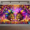 Carnival Mask Ball Theme Party Photography Background, Adult Birthday Party, Family Party Decoration Photography Backdrop Cloth