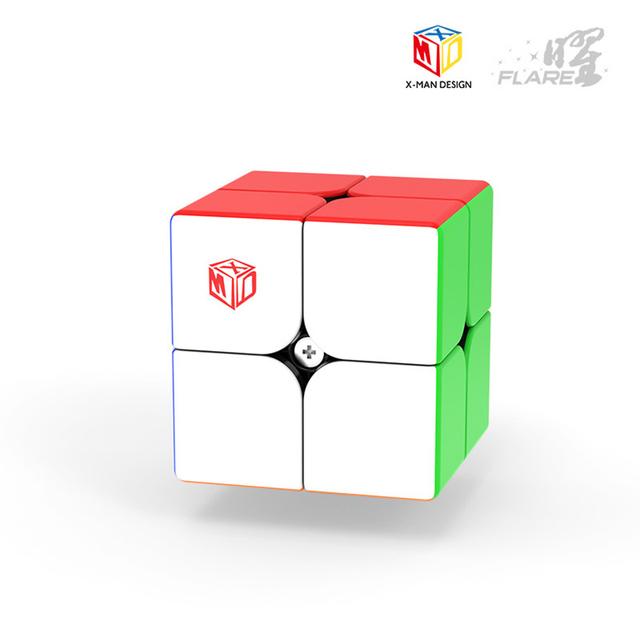 QiYi Flare 2x2 Магнитный куб MoFangGe X-Man Магнитный 2x2 Magic Cube Professional 2*2 Speed ​​Cube Cubo Magico Игрушка для детей