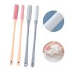 1 набор щеток для чистки пальцев ног, щетка для чистки промежутков между пальцами ног с длинной ручкой из силикона, аппликатор для отшелушивания кожи, отшелушивающая щетка для ног