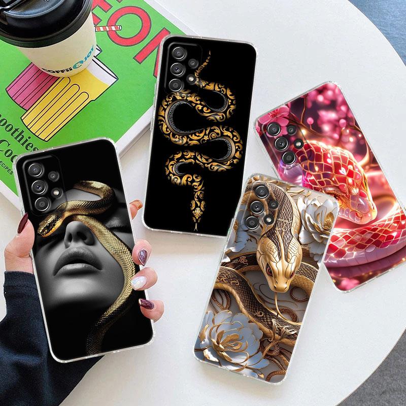 Чехол для телефона Snakes and Women Прозрачный Мягкий Для Samsung Galaxy A56 A57 A37 A55 A54 A36 A35 A26 A25 A16 A17 A07 A52 A34 A73 A21s