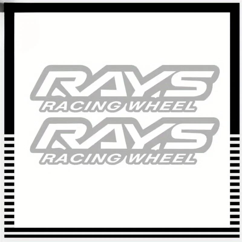 2 шт./НАБОР Наклейки с логотипом дисков RAYS Racing, Виниловые наклейки для автомобиля, ноутбука, чехла телефона, Стильный декор для тюнинга и подарок для энтузиастов