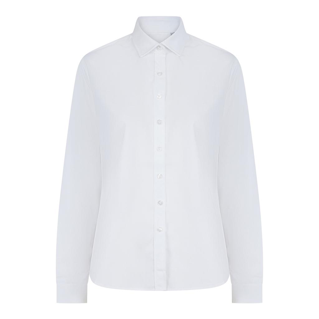 Henbury Женская/дамская хлопковая рубашка Feel Cool Plus с длинными рукавами