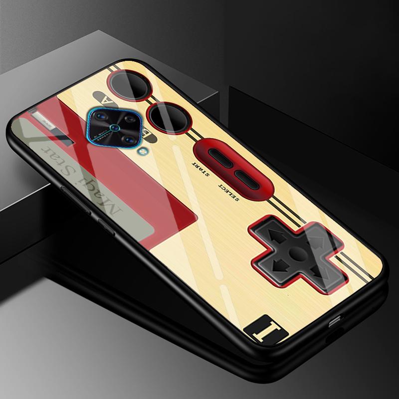 Tempered Glass Case For Vivo V17 Case Russia Glass Back Cover Soft Bumper For Vivo V17 Phone Cases V 17 Funda Y9s S1 Pro Coque