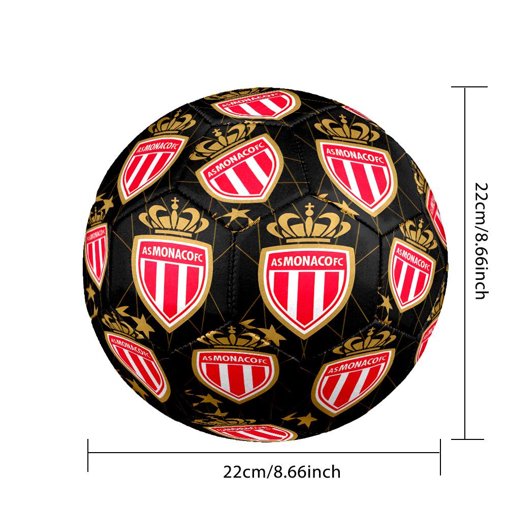 Monaco Football club Printed Size 5 Soccer Balls, High-Quality, Anti-Slip, Protective Football, A Unique Gift , Birthdays, Christmas Gifts