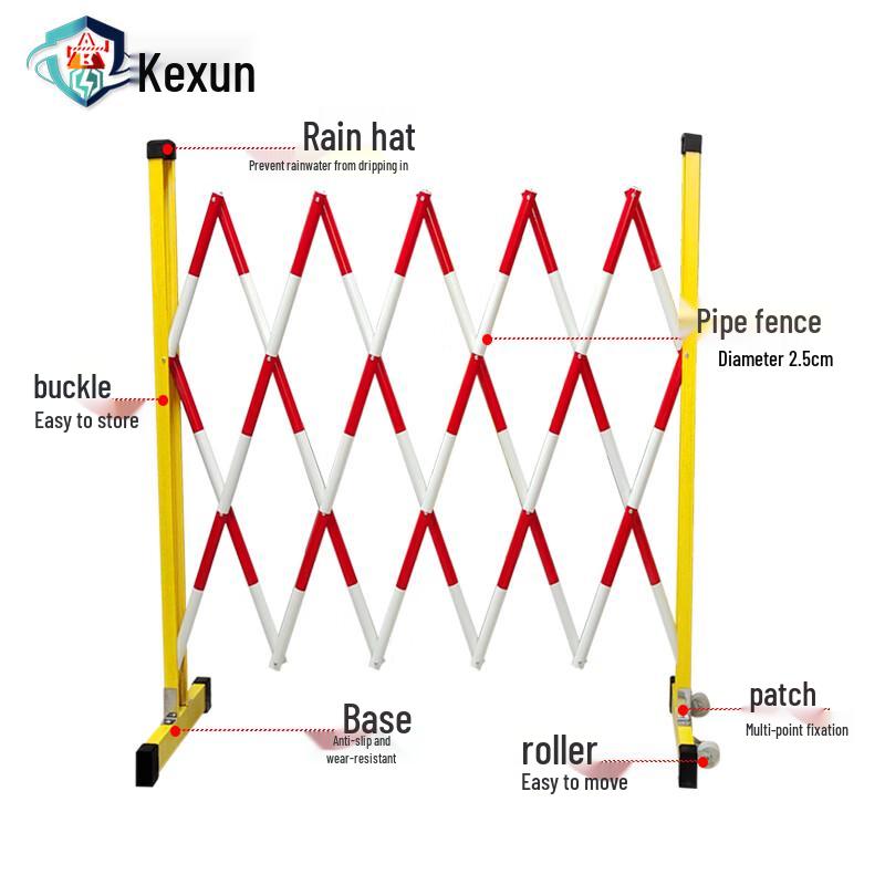 Kexun Mobile Insulated Telescopic Safety Barrier